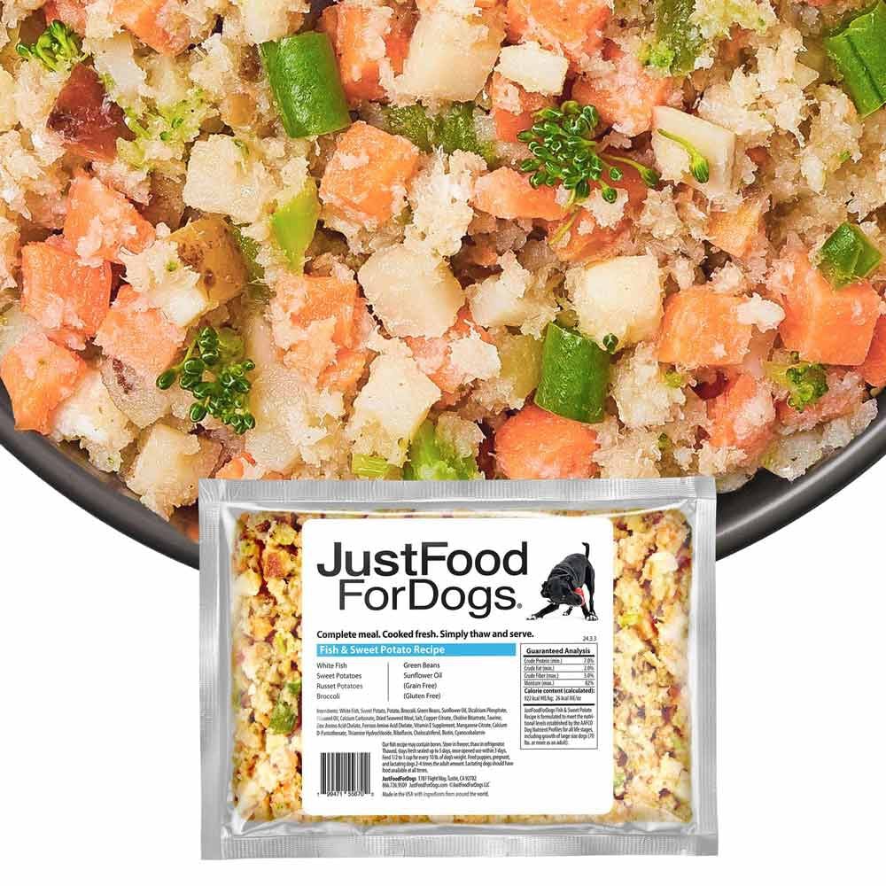 Fish and potato dog food store